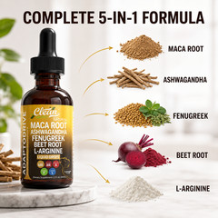 Clean Nutra AdaptoDrive Drops – Maca & Ashwagandha for Energy & Hormone Support