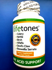Lifetones Uric Acid Support Capsules – 60 Count. exp 01/2028