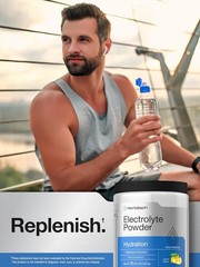 Electrolyte Powder | 16 oz | Hydration Supplement | Lemon Flavor | by Horbaach
