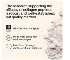 Momentous Collagen Peptides Powder Fortigel Vitamin C NSF Grass Fed Hair Skin Jo