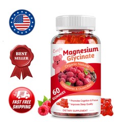 Magnesium Glycinate Gummies For Bone,Heart,Muscle,Nervous System Health 500Mg
