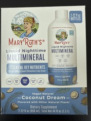 MaryRuth’s Liquid Nighttime Multimineral, Coconut Dream, 22 fl. oz. exp: 04/2027