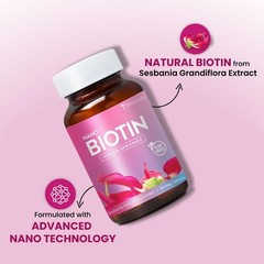 3 Pack ZERO.HARM Biotin 30mcg Hair Skin Nails 60 Veg Tabs