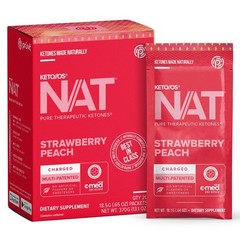 PRUVIT ketone drink Keto Nat STRAWBERRY PEACH Charged FREE SHIPPING EXP 11/27