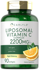 Liposomal Vitamin C Complex | 2200mg | 90 Softgels | High Potency | by Carlyle
