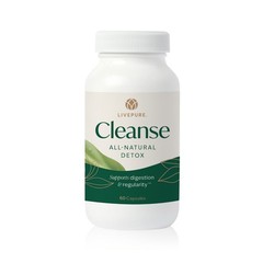 LivePure Cleanse All Natural Detox Supplement 60 Vegan Capsules Sealed