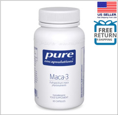 Pure Encapsulations Maca-3 | Hypoallergenic Supplement 60 Caps EXP 04/2027