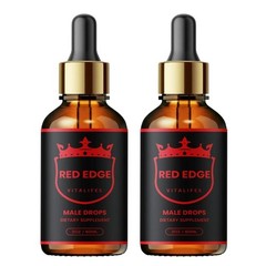 (2 Pack) Red Edge Male Support Drops Advanced RedEdge Supplement 60 Servings