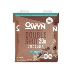 OWYN 20g Double Shot Mocha Latte Protein Shake, 4 Count