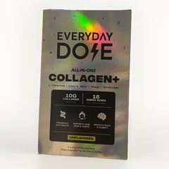 Everyday Dose Collagen Supplement Lion’s Mane Chaga Cordyceps, 7 Stick Packs