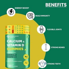Carbamide Forte Calcium with Vitamin D Gummies for Men & Women 60 Gummies