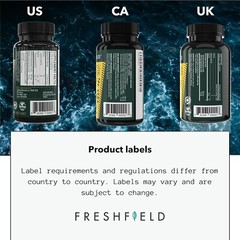 Freshfield Vegan Omega 3 DHA: Algae Oil, Carrageenan Free, Sustainably Sourced