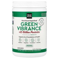 2 X Vibrant Health, Green Vibrance� +25 Billion Probiotics, Version 21.0, 11.64