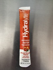 New! Hydralyte Electrolyte Powder 15 packets Blood Orange EXP. 08/24
