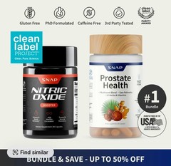SNAP Prostate Health Nitric Oxide Bundle Saw Palmetto L-Arginine L-Citrulline
