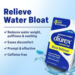 Diurex Max Water Pills – Maximum Strength Caffeine Free Diuretic – Relieve Water