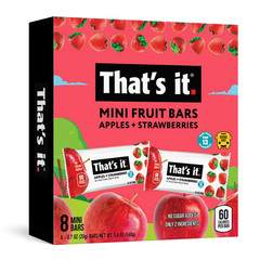 That’s it. Gluten-Free Soft & Chewy Apple + Strawberry Ready-to-Eat Fruit Bars,