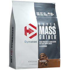 Dymatize Super Mass Gainer, High Protein & Carb Blend, Rich Chocolate, 12 Lb