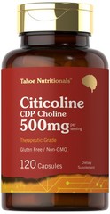 Citicoline Supplement | 500mg | 120 120 Count (Pack of 1)