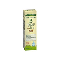 Nature’s Truth Sublingual B Complex Liquid Plus B-12 Natural Berry Flavor 2 Oz