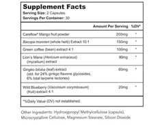 Bright Naturals Mind Renew Brain Supplements For Memory and Focus 60 Capsules