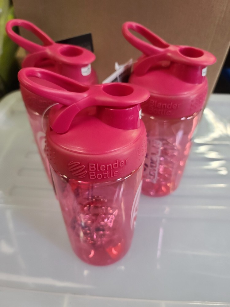 Lot 3 NEW PINK SPORT MIXER Blender Bottle w/ Ball 20 OZ Advocare BPA Free