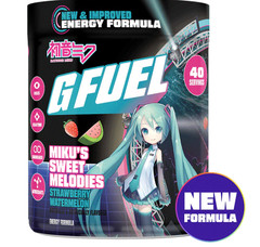 GFUEL Hatsune Miku Miku Sweet Melodies 2.0 Tub 40 Servings Gamma Labs G FUEL