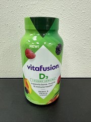 Vitafusion Vitamin D3 Gummy Vitamins 150 Ct Berry & Peach EXPIRE 12/26