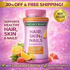 Natures Bounty Optimal Solutions Hair, Skin Nails with Biotin and Collagen,