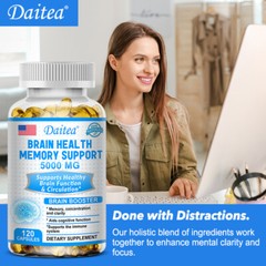 Brain Booster,120 Capsules, Memory,Cognitive,Focus,Brain Health