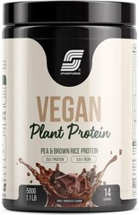 Sparkfusion Vegan Plant Protein Powder|Organic Isolated Pea, Chocolate 500gm W53