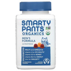 2 X SmartyPants, Organic, Men’s Complete, 90 Vegetarian Gummies-worldwide