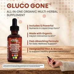 Clean Nutra Berberine & Cinnamon Drops – Liquid Metabolism Support, 2 fl oz