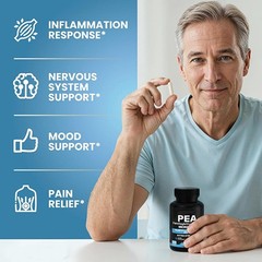 Palmitoylethanolamide Pea Supplement 600 Mg | Micronized Pea 99% Highly Purified