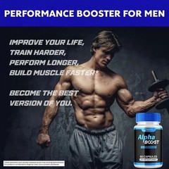 Alpha Boost Advanced Supplement for Men with Natural Ingredients 120 Capsules