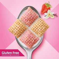 Strawberry Vanilla Chex Cereal, Gluten Free Breakfast 19.8 Ounce (Pack of 2)
