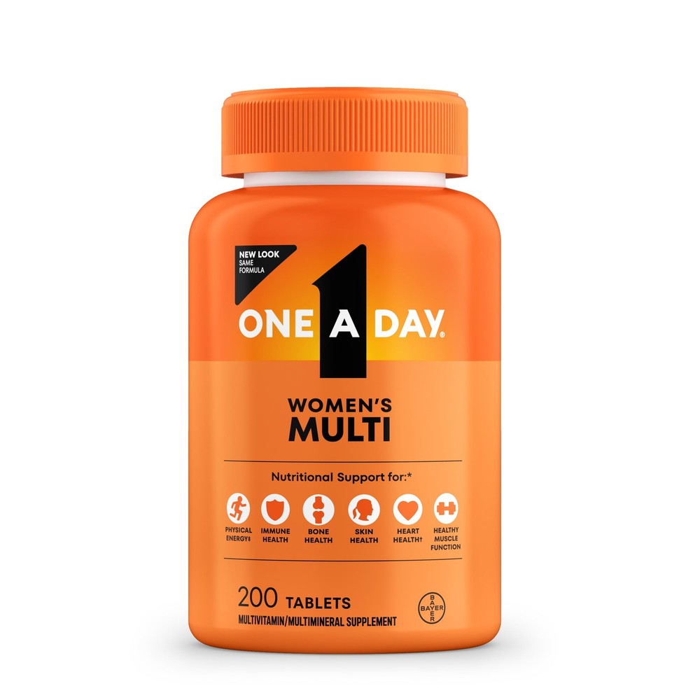One A Day Multivitamin for Women- Daily 200 Count (Pack of 1), Orange