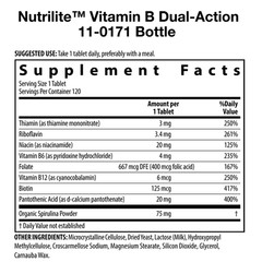 Nutrilite Vitamin B Dual-Action General Wellness Tablets 120 Count