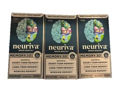 (3 Box) Neuriva Memory 3D Brain Health 50 Capsules Ea. Box (5 month) Exp 08/2027