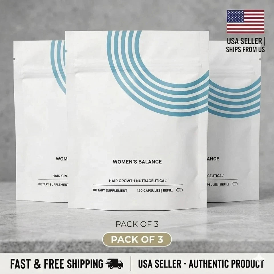 Pack Of 3 Women’s Balance Refill Pouch 360 Pills Ages 45 and Up-Free Shipping
