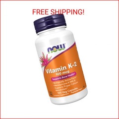 NOW Foods Supplements, Vitamin K-2 100 mcg, Menaquinone-4 (MK-4), Supports Bone