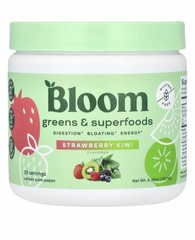 Bloom Greens & Superfoods Powder Strawberry Kiwi 30 Servings 6.39 oz Exp 12/2026