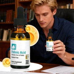 California Nutritional Gold Support Folinic Acid Alcohol 1 FL Oz (30 Ml) – Lon