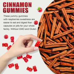 2000mg Cinnamon & Berberine Gummies – Insulin Sensitivity & Carb Blocker 60pcs
