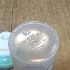 Gamer Supps GG Waifu Shaker Cup 24 fl oz Clear Teal Screw-On Lid Mixer