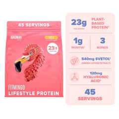 Fitmingo Vegan Protein Powder with Inositol, 3 Blends, Mocha, 45 Servings, 3.3Lb