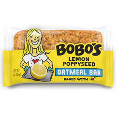 Bobo’s Lemon Poppyseed Oat Bars, Simple Ingredients, 1 Count (Pack of 12)