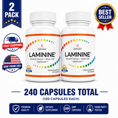 LifePharm Laminine 120 Capsules Each Daily Cellular Health Supplement | 2 Pack