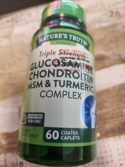 Nature’s Truth TRIPLE Strength Glucosamine Chondroitin 60 caplets Exp 11/26