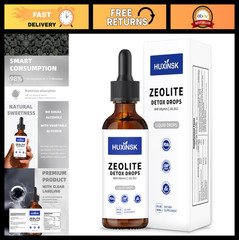 High-Absorption Liquid Zeolite Drops | All-Natural Vegan Detox Formula | Support